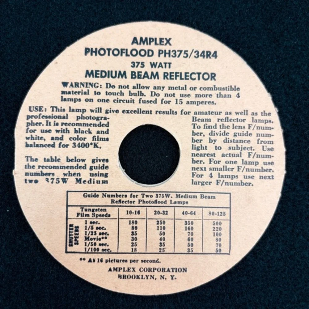 VTG Amplex Photoflood PH375 34R4 Med Beam Reflector Lamps 375 Watt 115 120V Case